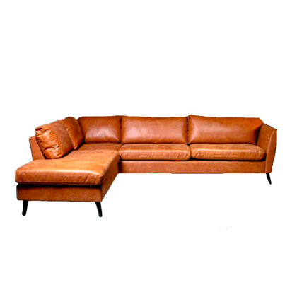 Chaiselong sofa Jakob | Venstrevendt | Brun 